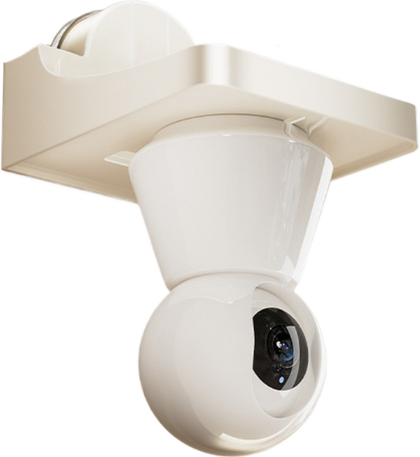 리빙포켓 편리한 홈캠 거치대 거꾸로 사용, 1개, 크림 화이트