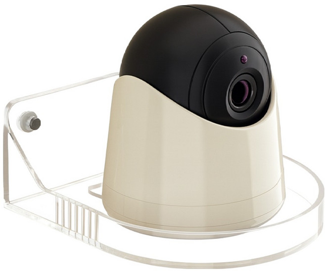 리빙포켓 다용도 무타공 홈캠 거치대 투명, 1개, kts0574