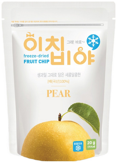 이치비야 동결건조 과일칩 배, 20g, 1개