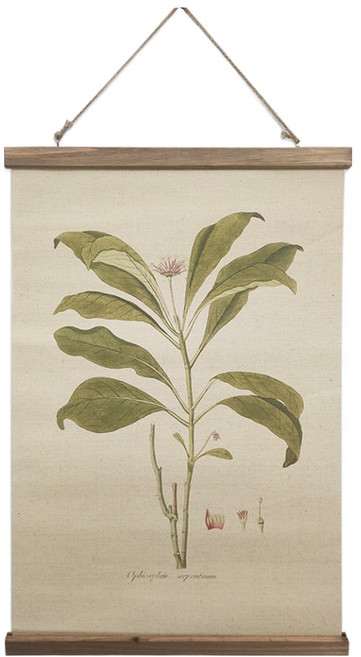 Soul Rich 復古植物木質掛軸海報 B款