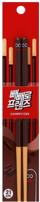 아이엔피 빼빼로 프렌즈 젓가락, 혼합색상, 단품