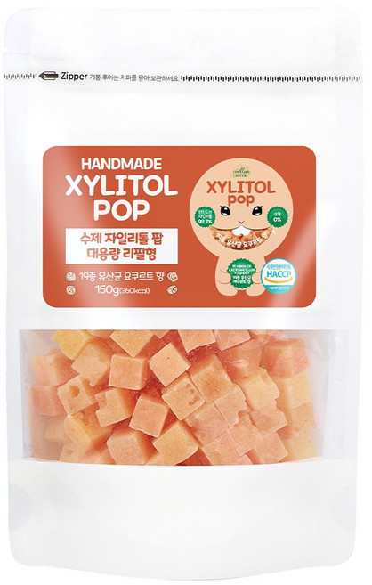 자일리톨팝 파우치 요구르트, 150g, 1개