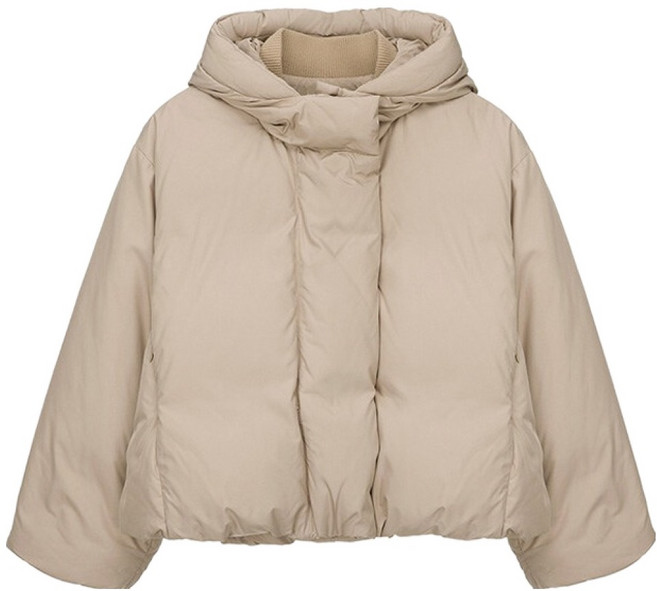 on&on 女款極簡短版連帽鵝絨羽絨外套 NEP3WMA01