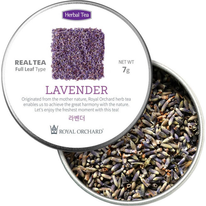 로얄오차드 실버틴 라벤더 허브 잎차, 7g, 1개입, 1개