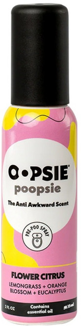 OOPSIE poopsie 廁所香氛 Flower Citrus 廁所除臭芳香劑, 1個, 60ml