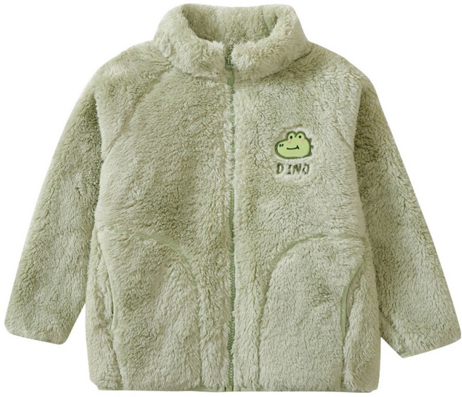 스타빈 아동용 동물자수 플리스 집업 점퍼