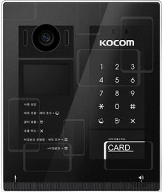 KOCOM 多戶別墅大門對講機 K6B LP-35S, K6B LP-35S(深灰色)