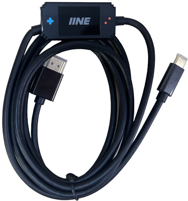 IINE 良值 Switch1&2共用4k三段式視頻轉換線, 1個, 黑色, L1218