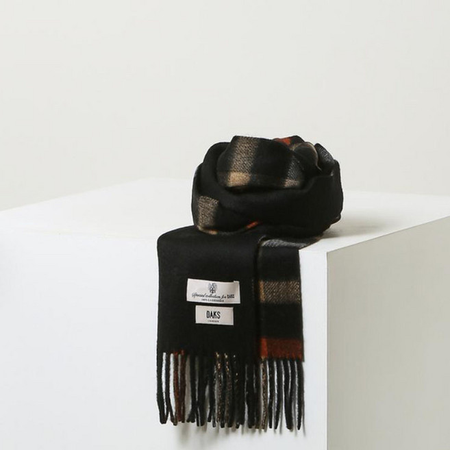 닥스 리버시블 로고장식 캐시미어 머플러 DBMU5F990