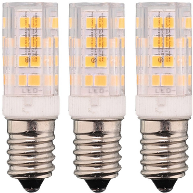 KDT LED 콘램프 E14 3W 전구, 3개, 전구색