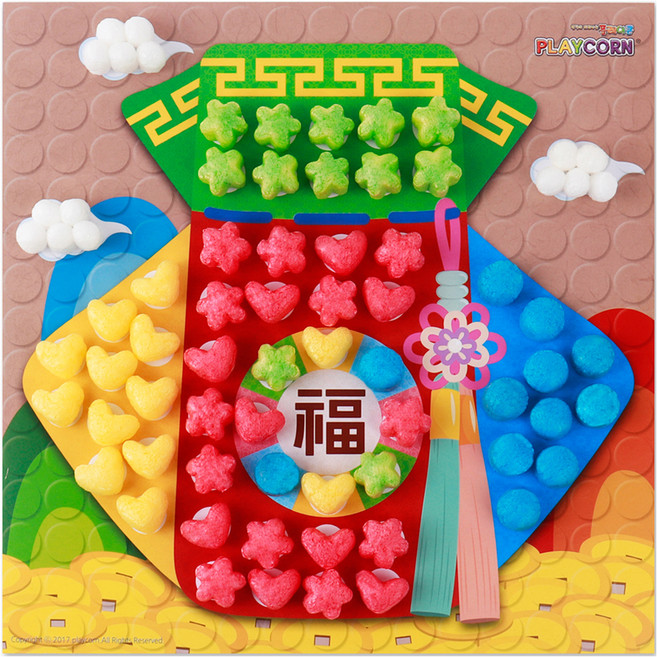 PLAYCORN 4人份拼貼畫製作組, 福袋, 1套