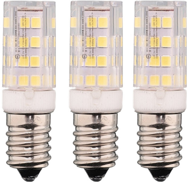 KDT LED 콘램프 E14 3W 전구, 3개, 주광색