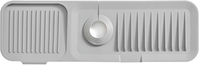 리빙공감 논슬립 끼우는 세면대 매트 그레이, 1개