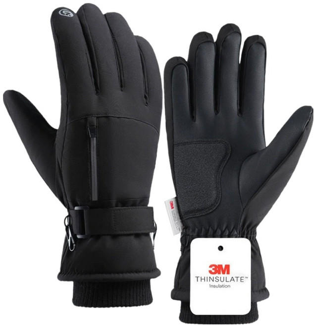 시크힐즈 티에르나 지퍼포캣 벨크로 기모 방한 장갑 12593