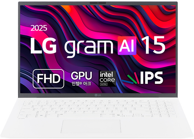 LG전자 2025 그램 AI 15 코어Ultra5 인텔 14세대, 에센스 화이트, 256GB, 16GB, Free DOS, 15ZD90T-GX56K