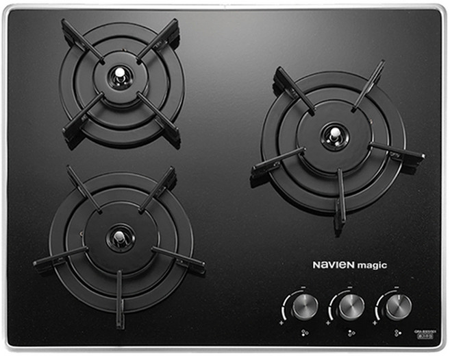 나비엔매직 빌트인 가스레인지 3구 방문설치, GRB-6103ND, LNG