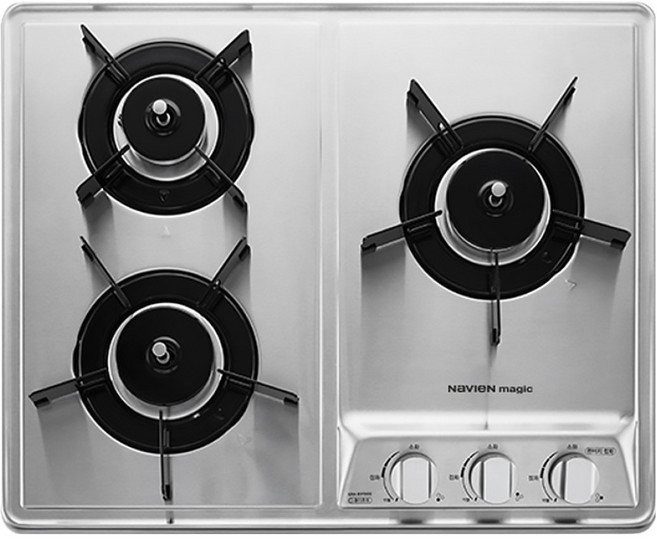 나비엔매직 빌트인 가스레인지 3구 방문설치, GRB-4103ND, LNG