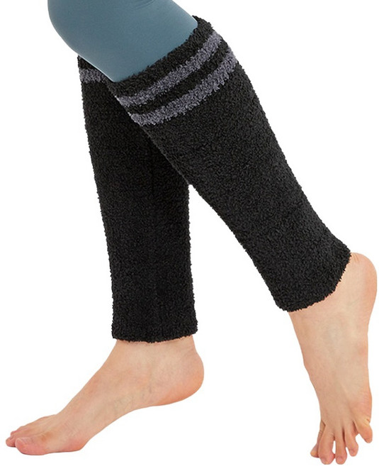 제코 루매스 라인 극세사 스포츠 레그워머 2p, 블랙, 1개