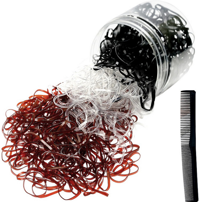 링하나 모노핏 대용량 고무줄 + 빗 세트 RH12