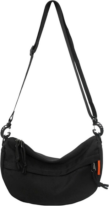 Chichills Merzen 餃子造型單肩迷你斜揹包 12158, 黑色