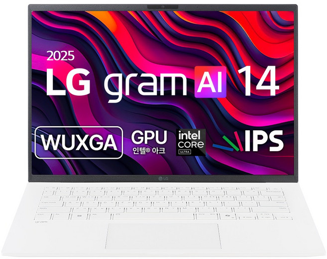 LG전자 2025 그램 AI 14 코어Ultra5 인텔 14세대, 에센스 화이트, 256GB, 16GB, Free DOS, 14ZD90T-GX56K