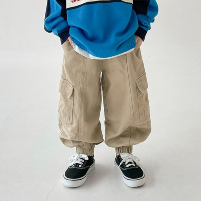 BerryCloset 青少年工作風刷毛工裝褲