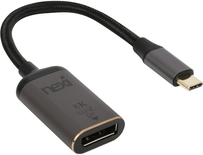 넥시 USB 3.1 Type C to DP 8K 컨버터, NX-U31DP-8K, 1개