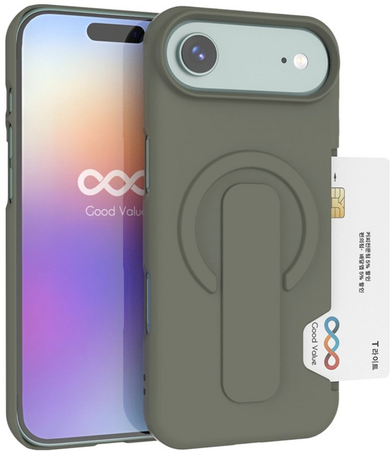 굿밸류 맥세이프 그립 매트 PC 카드 휴대폰 케이스