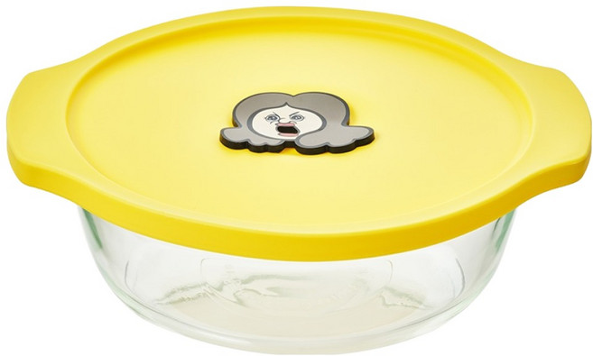 글라스락 빵빵이의 일상 스팀 폭발 볶음밥 렌지쿡 옥지, 옐로우, 1개