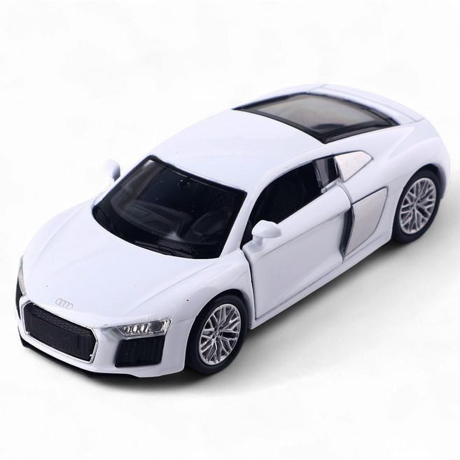WELLY 1 ： 38 奧迪 R8V10 壓鑄模型車, 白色, 1個