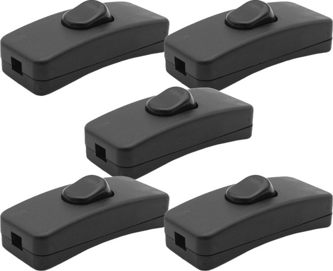 컴스 DC 전원 스위치 On Off 최대 24V 5p CP095, 1개, 6cm