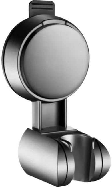 온예리 흡착식 각도조절 샤워기 거치대, 블랙