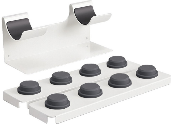 hillo 올인원 에어 스타일러 드라이기 8구 거치대, 화이트, 1개