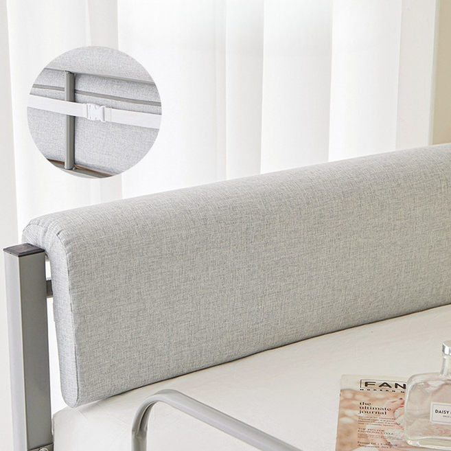 해피마인 설치 간단한 버클형 침대 난간 가드 80 x 25 x 5 cm, 회색