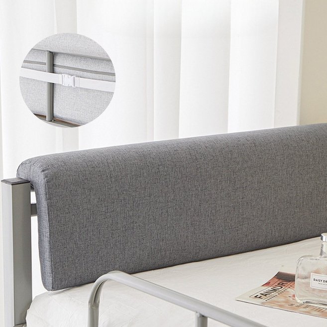 해피마인 설치 간단한 버클형 침대 난간 가드 80 x 25 x 5 cm, 차콜