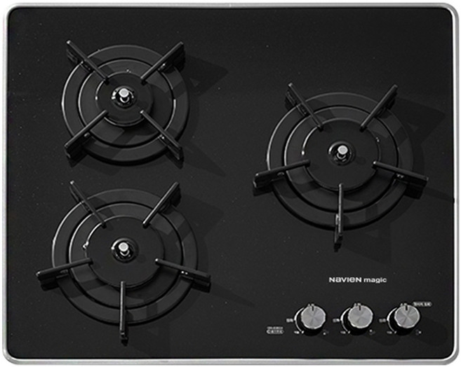 나비엔 빌트인 가스레인지 3구 방문설치, GRB-6203NA, LNG