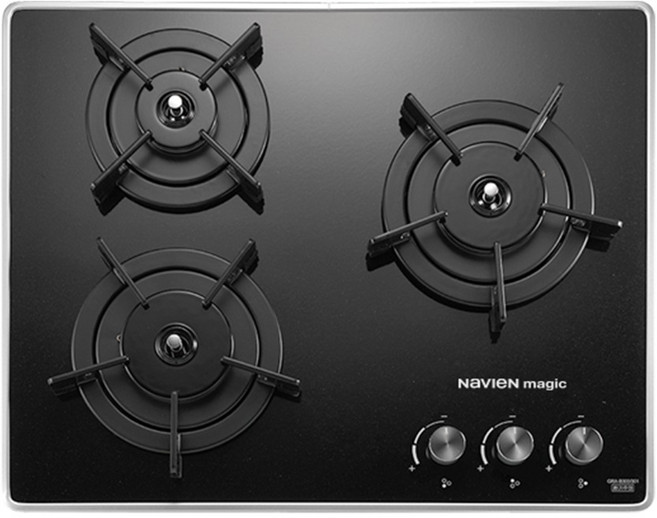 나비엔 빌트인 가스레인지 3구 방문설치, GRB-6003PA, LPG