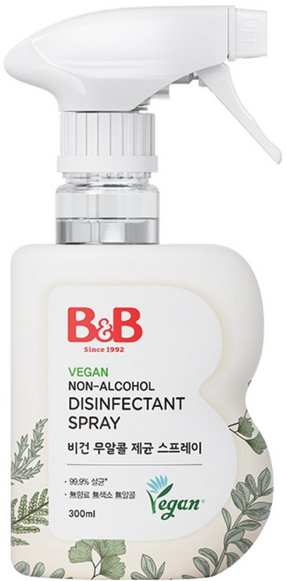 비앤비 비건 무자극 무알콜 제균 스프레이, 300ml, 1개