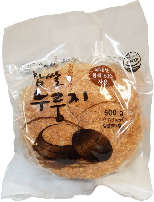 라이스웰 찹쌀누룽지, 500g, 1개