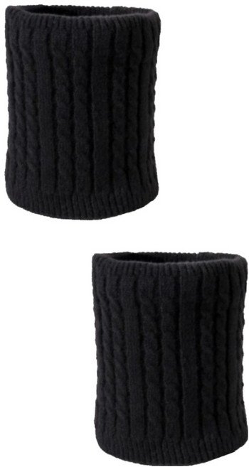 르미다 남녀공용 꽈배기 니트 방한 넥워머 2종 세트