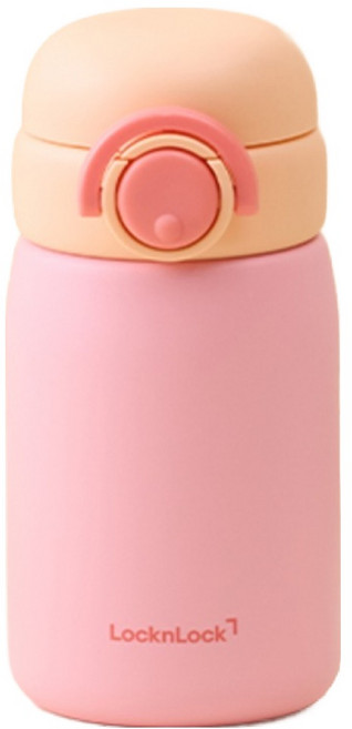 락앤락 스쿨핏 스위치캡 미니 텀블러 LHC3386PIK, 핑크, 1개, 270ml