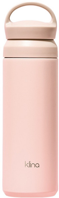 클리나 핸디온 보온 보냉 스텐 텀블러, 핑크, 1개, 500ml