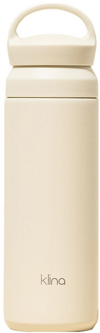 클리나 핸디온 보온 보냉 스텐 텀블러, 크림, 1개, 500ml