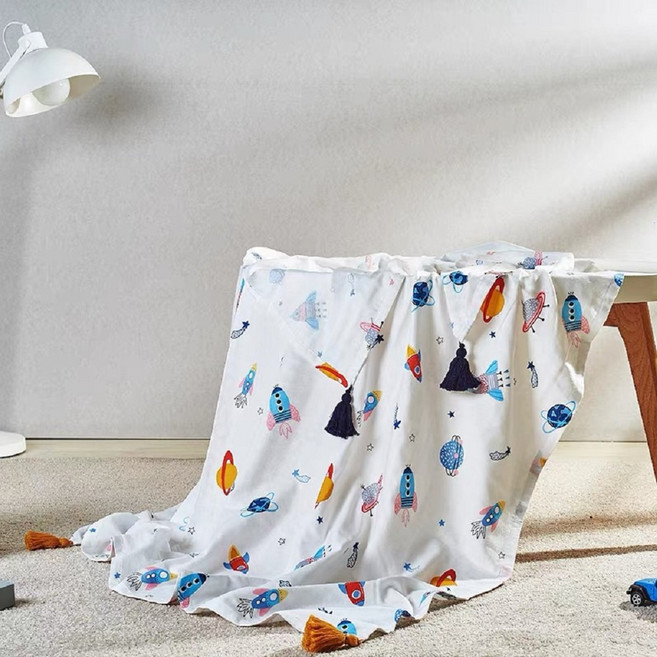 J’aime Bebe 嬰兒紗布透氣天絲床包 附收納袋