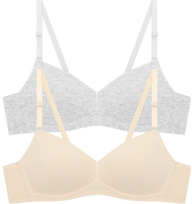 수아팜 주니어용 2.5단계 면에어로쿨 브라 2p