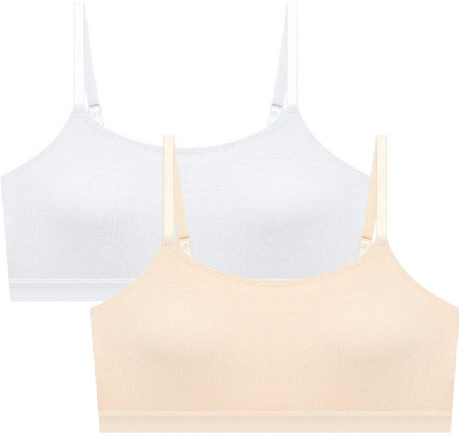 수아팜 주니어용 스포츠 2단계 모달 브라 캐미형 2종 세트