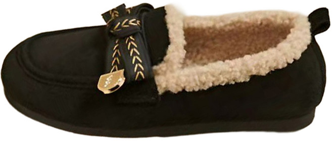 Chichills 女款 Ellenna 雪靴 毛絨 蝴蝶結 懶人鞋 10338