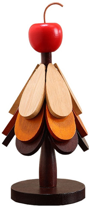 아싸레 원목 트리 냄비받침 3종 세트, 앵두, 1세트