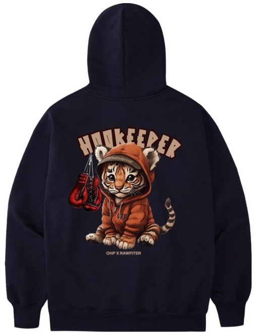 원헌드레드퍼센트 남녀공용 RAWFITTER4 훅키퍼 오버핏 헤비 후드티