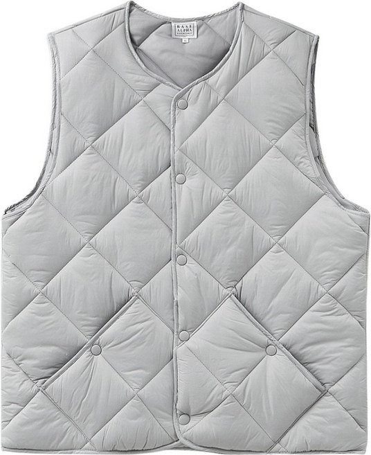 BASE ALPHA ESSENTIALS 菱格紋絎縫背心